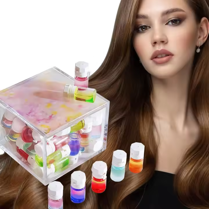 Perfume y aceite capilar 2 en 1 Upgrade 2025: Aguacate y camelia, nutre el cabello encrespado. Mini aceite perfumado para mujer. Set de aceites perfumados para cabello seco, encrespado y dañado (paquete de 40). - 1
