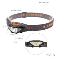 Lámpara De Cabeza Mini LED 3 Modos Impermeable Con Banda De Cabeza Para Batería AA Lámpara Frontal Torch Lanterna Para Camping Pesca Caza - details 0
