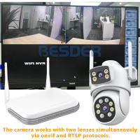 Cámara IP BESDER 8MP Wifi 4K Doble Lente Exterior Vigilancia CCTV Seguridad Visión Nocturna 5G Hz Wifi Automática De Seguimiento - details 19