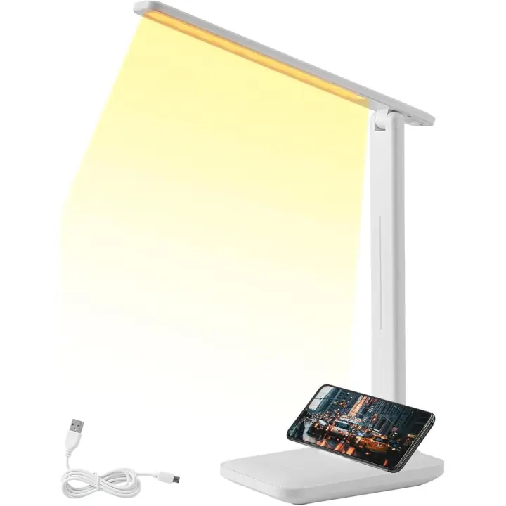Lámpara Escritorio LED, Escritorio Flexo LED, Escritorio Flexo, Lámpara De Mesa (Táctil, 3 Modos De Iluminación, 5 Niveles De Brillo Recargable USB - 1