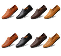 Zapatos De Cuero Genuino Para Hombre Casual Lujo Mocasines Suaves Transpirables Botines Slip on Barco Talla Grande 37-47 - details 2
