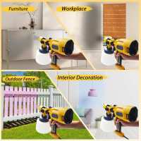 Pistola pulverizadora eléctrica de 1800W, 220V, pulverizador de pintura HVLP de alta potencia, cepillo de aire con revestimiento de acero para muebles de coche, boquilla de cobre de 0.8+1.0+1.5+1.8+2.0+2.5mm - details 5