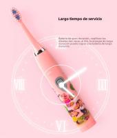 Cepillo De Dientes Eléctrico Para Niños Con Sonido Y Dibujos Animados Recargable Por USB Suave Impermeable Con Cabeza De Reemplazo - details 6