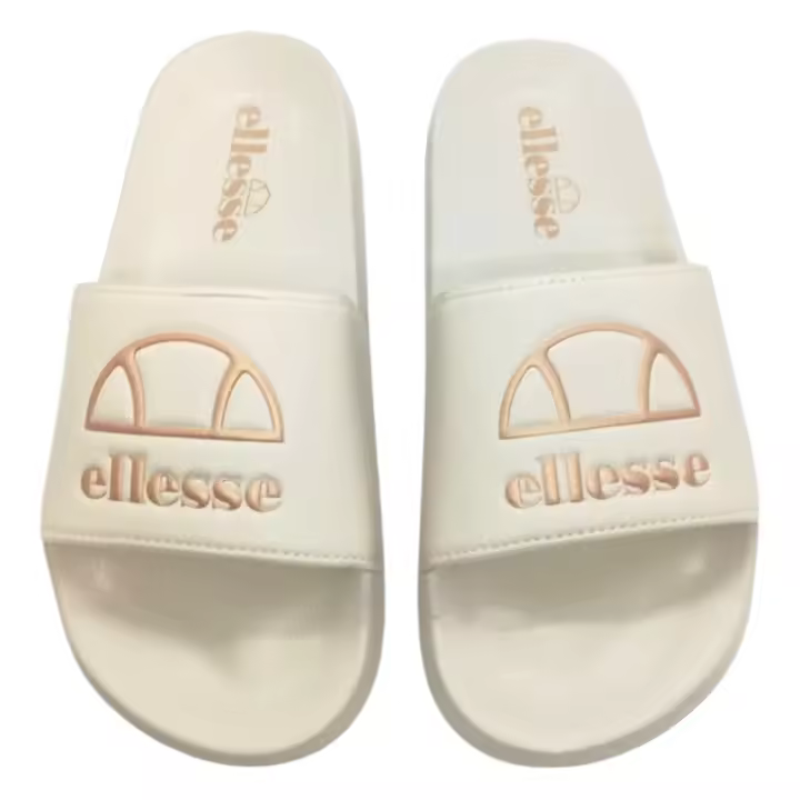 Chanclas Ellesse Fellentini Slide Blancas Off Rosa Gold Sgvf0742-649 Flip Flop - 1