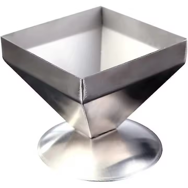 Molde piramidal de Maple inoxidable para Tartas, Molde para Arce, Plato para Serir, 11x11 cm - 1