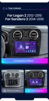Junsun Android 13 Radio Para Renault Logan 2 Sandero 2014 2015 2016 2017 2018 2019 DSP Navegación GPS Reproductor Multimedia 2 DIN Inalámbrico CarPlay Android Auto Radio - details 4