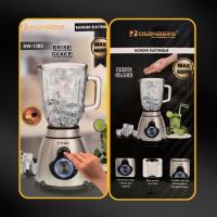 Licuadora y Molinillo con vaso de vidrio / 800w/ Rosenberg / 1.5 Litros,  5 Velocidades + Pulso/ batidora mezcladora/ base acero inoxidable - details 1