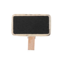 Tablero De Madera Negro Mini 50 Piezas Rectángulo Panel De Clips Etiquetas De Memorias Sin Marco Tipo De Estilo Móvil - details 9