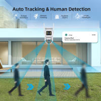 Cámara De Seguridad IP Inalámbrica Exterior 4K 8MP HD Con Lente Doble PTZ WiFi Auto Tracking Cámara De Vigilancia Para Calle iCsee - details 2