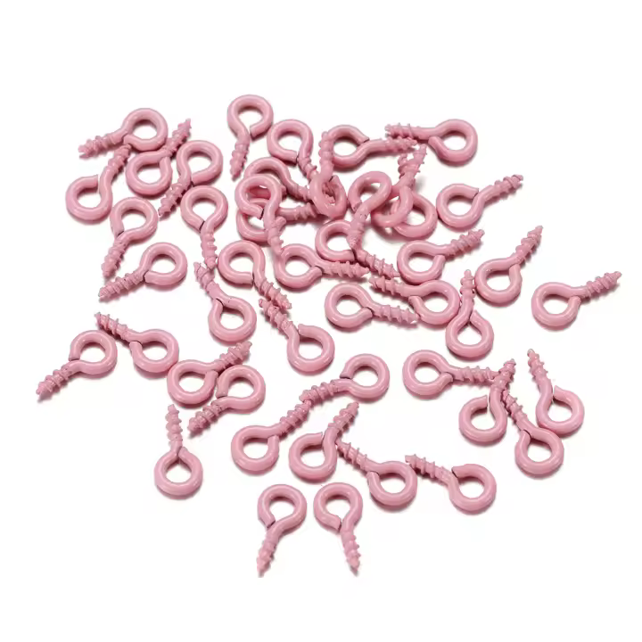 200Pcs 4*8mm Mini Hebuelas Coloridas Para DIY Joyería Accesorios De Metal Para Creación De Joyas Y Conectores - 1