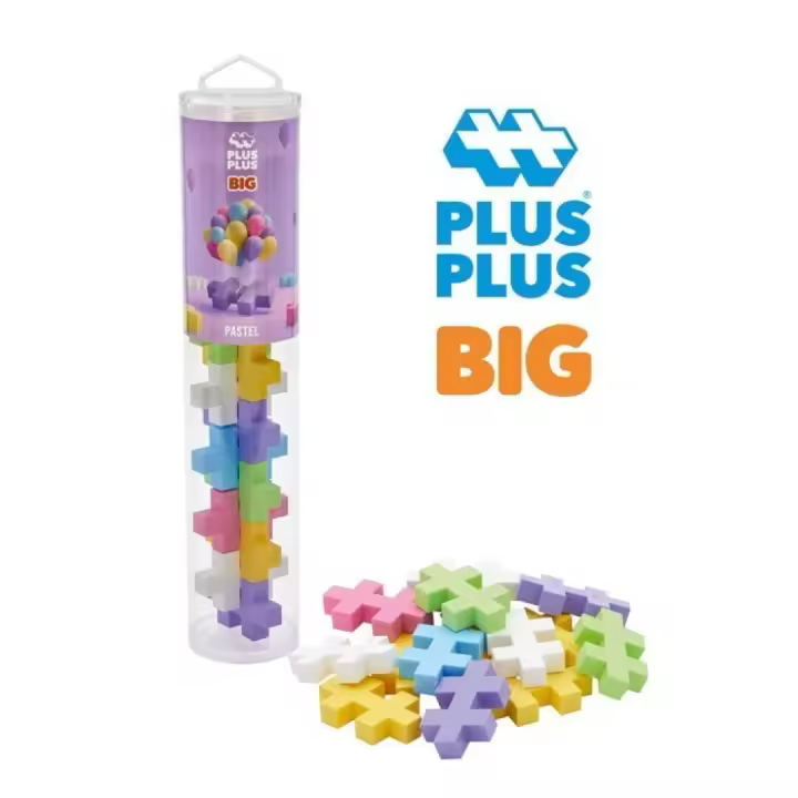 Plus-Plus BIG Pastel Mix 15 pcs, Ludilo - 1
