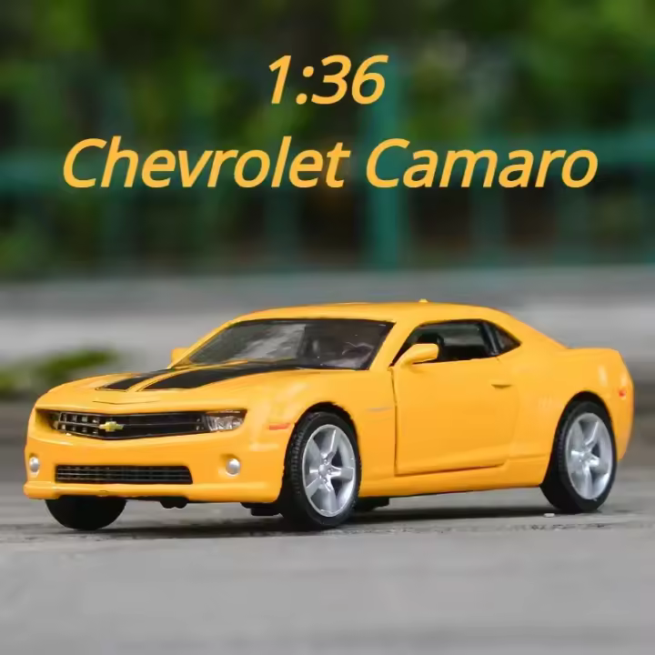 Chevrolet Camaro Clásico De 1:36 Coche Deportivo De Aleación Modelo De Metal Para Colección Juguete Para Niños Simulación Alta - 1