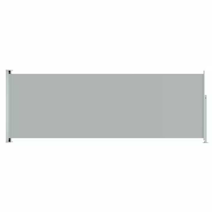 Toldo lateral retráctil para patio gris 220x600 cm - 1