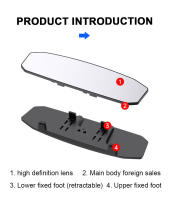 Espejo Retrovisor Convexo De Ancho Para Coche Antigolpes Y Anti-Reflectante Para Asiento Infantil Y Visera Solar Cubierta De Espejo Interior - details 7