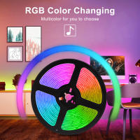 Tira LED RGB Inteligente Tuya WiFi DC 12V 5050 Para Decoración De Dormitorio Compatible Con Alexa Control De Color Cambio Voz Control Remoto Para Sala De Estar - details 7
