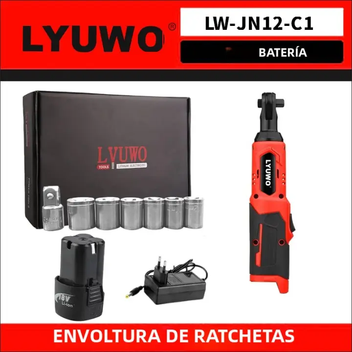 Kit De Destornillador De Ángulo Recargable LYUWO 90 Grados Herramienta De Reparación De Coche Y Escenario Herramienta Para Quitar Tornillos Y Tuercas - 1