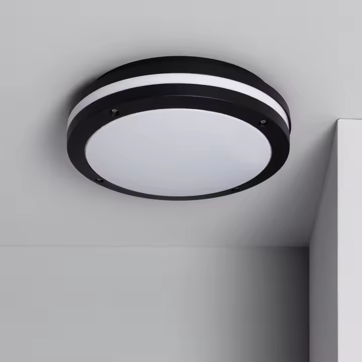 Ledkia Plafón Circular Aluminio para Exterior Ø300 mm IP54 Corso - 1