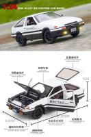 Coche Deportivo Toyota AE86 a Escala 1:24 Modelo De Metal De Alta Simulación Juguete Coleccionable Para Niños Regalo A388 - details 1