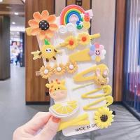 Juego De 14 Pinzas Para El Cabello De Princesa Bebé En Colores Caramelo Accesorios De Cabello Lindos Con Flores Animales Y Estrellas - details 10