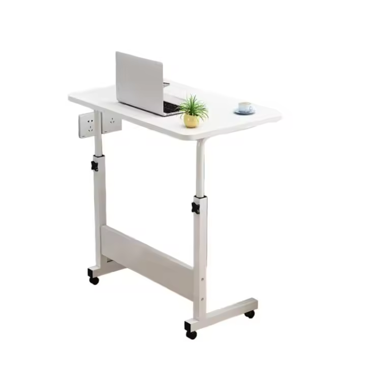 Mesa de ordenador ajustable portátil de escritorio girar mesa de cama para PC puede ser levantado Escritorio con rueda, Auxiliar Mesa portátil para Sofá - 1
