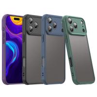 Funda De Teléfono Premium Mate Transparente Para iPhone 17 Air 16E 15 14 plus 13 12 11 pro Max Color Sólido Protectora De Cámara Resistente a Arañazos Y Huellas - details 0