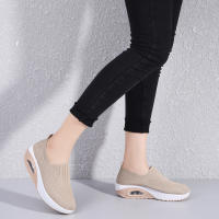Zapatillas De Verano Para Mujer Moda Plataforma Sólida Colorido Zapatos Planos Casual Transpirables Tacón Bajo Para Caminar - details 3