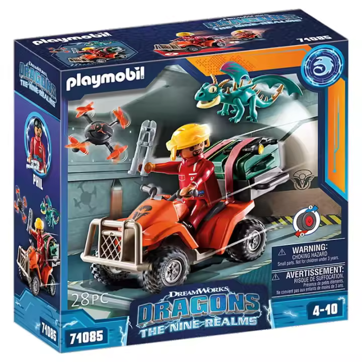 PLAYMOBIL DRAGONS: THE NINE REALMS - ICARIS QUAD & PHIL, 71085, TIENDA CON LICENCIA OFICIAL - 1
