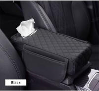 SEAMETAL Almohadilla De Apoyo Para Coche 7.5CM Gruesa Funda Protectora De Consola Central Soporte De Codo Y Porta Pañuelos En PU De Memoria Negro Gris Rojo Para Mayores De 18 Años - details 13
