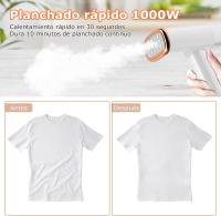 Vaporizador de Ropa, Vaporizador Adeccionado para Todos Los Tejidos para, Hogar, Viajes, Hogar y Oficina, Vaporizador Vertical Vapor, Placa Vertical Portátil 1000W 150ML - details 3