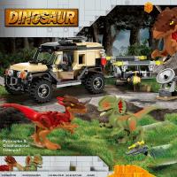 Bloques De Construcción De Dinosaurio Microraptor Y Spinosaurus Para Niños 303 Piezas Camión De Transporte De Mundo Prehistórico Juguete Educativo Regalo Para Niños - details 1