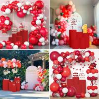 5pcs Soportes De Cilindro Para Decoración De Cumpleaños Y Bodas Cubiertas De Spandex Metálicos Elásticos Sin Estantes - details 6