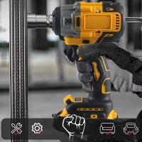 Llave De Impacto Eléctrica Sin Cable WOZOBUY 1/2", Torque Máximo 236 Ft-lbs (320N.m), Motor Sin Escobillas, Incluye Luz LED De Trabajo - details 4