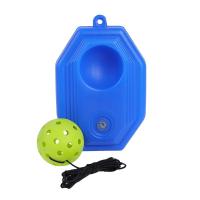 Entrenador De Pickleball Azul Con 40 Agujeros Octagonal Estabilizador De Ejercicio Principal Base De Rebound Para Interior Y Exterior - details 2