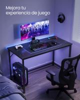 Escritorio Industrial Compacto - 60x120x76 cm, Mesa de Oficina y Estación de Trabajo, Ideal para Teletrabajo, Estudio y Dormitorio, Estructura de Metal - details 17