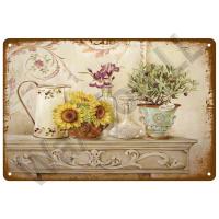 Cartel De Metal Retro Con Flores Vintage Para Decoración De Jardín Arte Murallero De Hogar Placa De Latón Regalo Para Decoración De Pared Y Cuarto - details 32