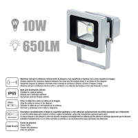 ORION91 Pack x 3 unidades Foco Proyector LED 10W 65lm/W 650lm IP65 6000K Blanco Frío - details 0
