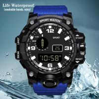Reloj Deportivo Digital Para Hombre YIKAZE Reloj Militar Multifuncional Resistente Al Choque Con Pantalla LED Y Luz Trasera Regalo Para Niños - details 10