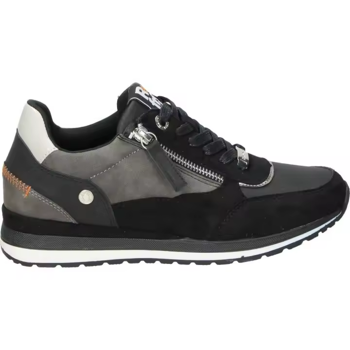 REFRESH | Zapatos Casual Refresh para Mujer – Zapatos en Color Negro con Detalles – Zapato con Cordones y Cremallera – Máximo Ajuste – Estilo Casual – Cómodos – Combinables – Modelo 171401 - 1