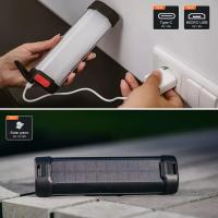 Lámpara LED de camping solar, magnética, recargable, 6000 mAh, Dos Luces LED, farolillos Eléctricos para Exterior, IP66 resistant to Agua/a prueba de Caídas, equipo de emerge, Blackout - details 3