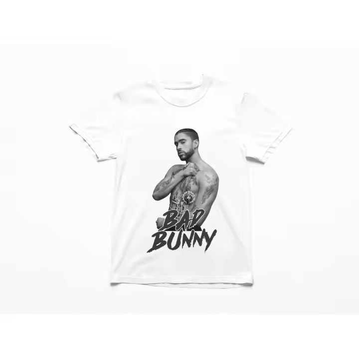 CAMISETA BAD BUNNY ALGODÓN 100% ALTA CALIDAD FANS GIRA 2026 DISEÑO ORIGINAL ARMIPRINT - 1