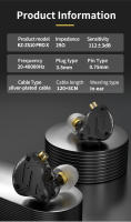 KZ ZS10 pro X Auriculares In-ear HiFi Bass Metal Híbridos Deportivos Cancelación De Ruido Cableado Sin Bluetooth Resistencia 29 Sensibilidad 112 - details 11