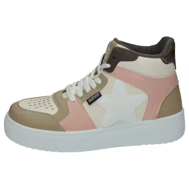 Deportivos marca REFRESH para mujer en color beige. DEPORTIVOS REFRESH - 1
