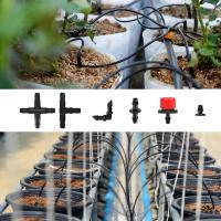 50pcs Conectores De Barba Para Riego Jardín Maceta Conexiones De Tubería 4/7mm Accesorios De Jardín De Plástico PP - details 1