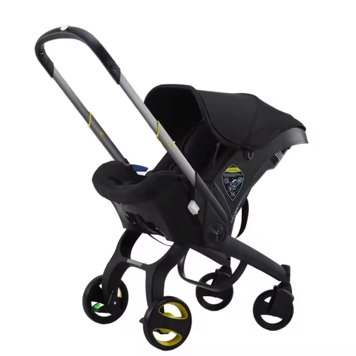 YAZOCO - Cochecito de bebé 4 en 1, carrito multifuncional de paisaje alto, puede sentarse, ligero, reclinable, plegable - 1