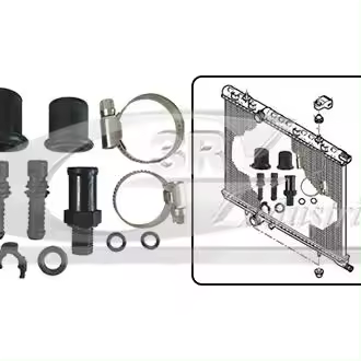 3RG INDUSTRIAL - Kit Repuesto Radiador - OEM 1330.38 - Piezas para Coche Recambios Motor y Otras Partes de Vehículo - Compatible con los distintos Modelos de Coche. - 1