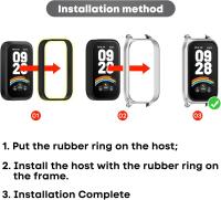 Pulsera Compatible con Xiaomi Smart Band 9 Active/Redmi Smart Band 3 Correa, Cómoda Correa de Silicona Suave Compatible con Xiaomi Smart Band 9 Active Correa Deportiva de Repuesto - details 0