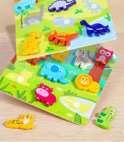 Puzzle 3D Para Niños Animal Marítimo Y Frutas Juguete Educativo DIY De Madera Divertido Regalo De Cumpleaños Aprendizaje Preescolar - details 5