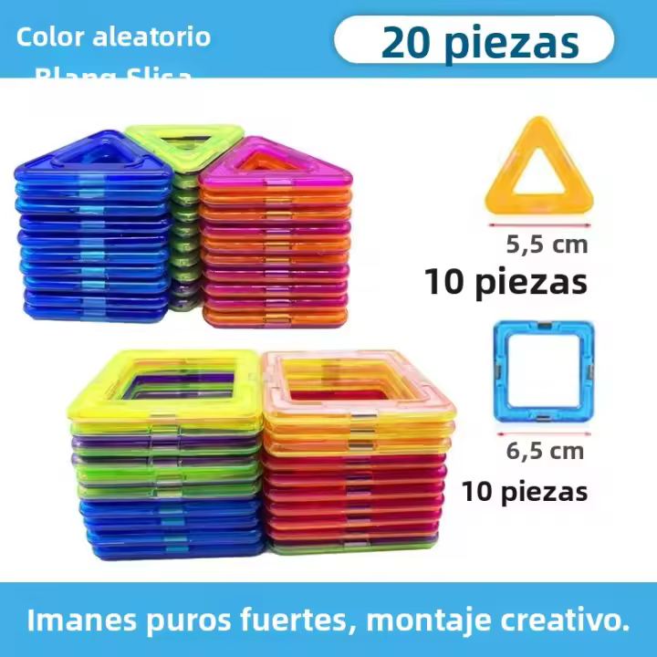 Juguetes Magnéticos Para Niños De Tamaño Grande DIY Bloques Magnéticos Conjunto De Constructores Diseñador Montessori Educativo Regalo - 1