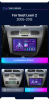 Junsun Android 13 Car Radio Stereo For Seat Leon MK2 2005 2006 2007 2008 2009 2010 2011 2012 Car Auto Radio Built-In Wireless Carplay For Apple & Android Auto Automotive Multimedia Touch Screen 2 DIN Car Intelligent Systems Head Unit With GPS Navigation D - details 4