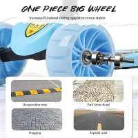 Scooter de tres ruedas con pedal único para niños plegables, con destello de rueda y pateras plegables, adecuado para niños de 1 a 6 años - details 6